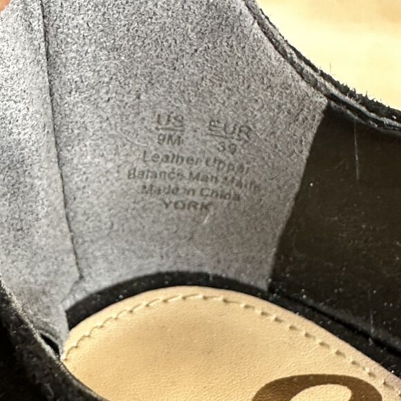 Sam Edelman Women's Size 9M York Sandal Black Suede Studded Block Heel - Picture 7 of 7